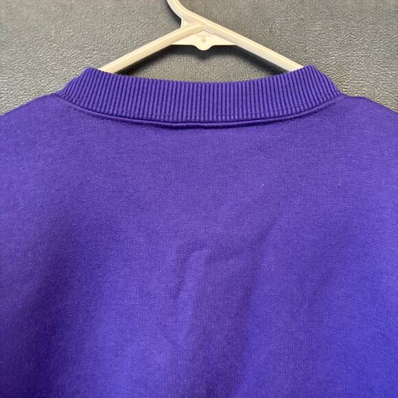 Vintage Hill Made in USA Purple Crewneck Sweatshirt Blank Small Retro 90s Skater - Picture 6 of 7